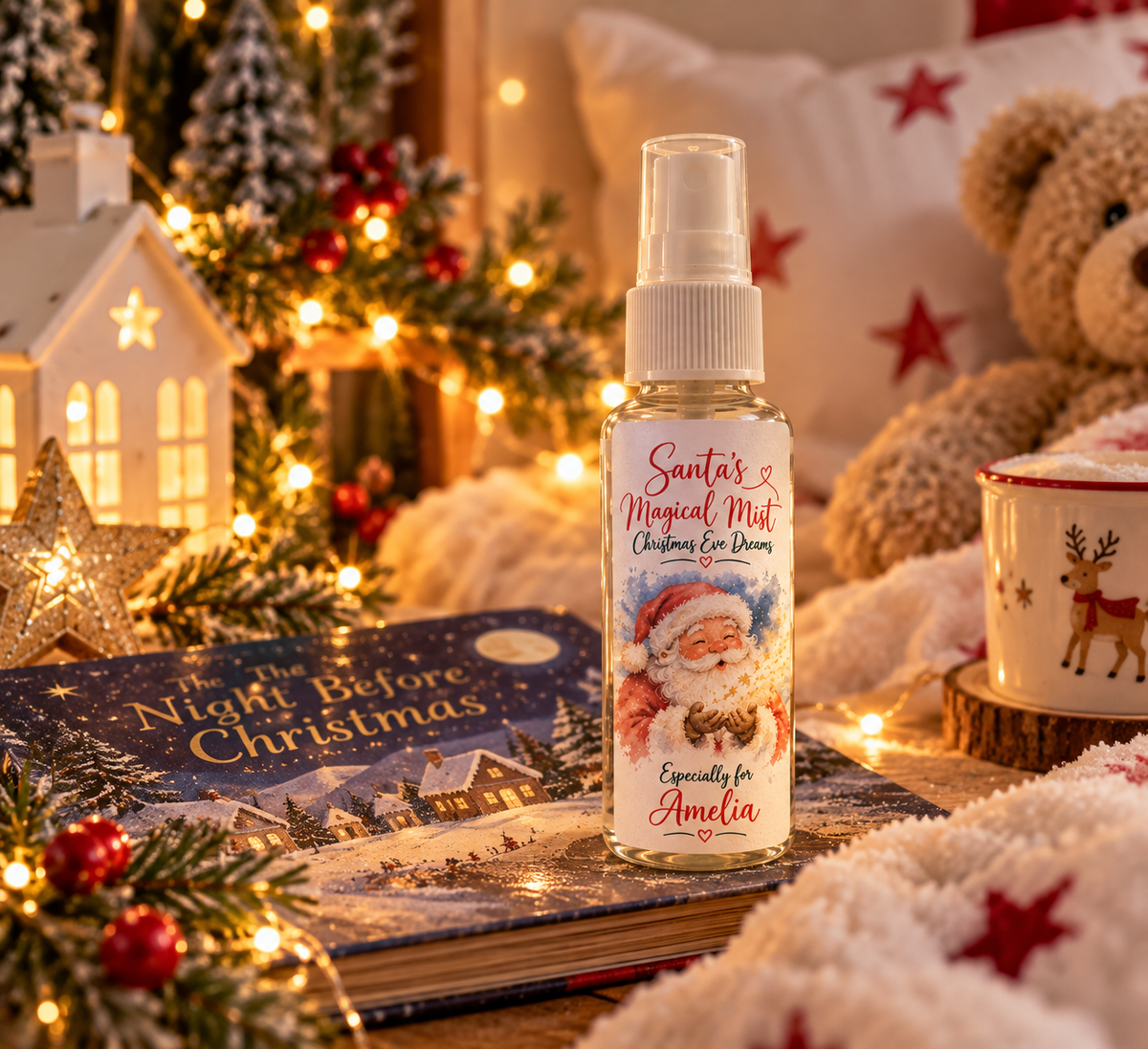 Santa’s Magical Mist — Personalised Christmas Eve Pillow Mist