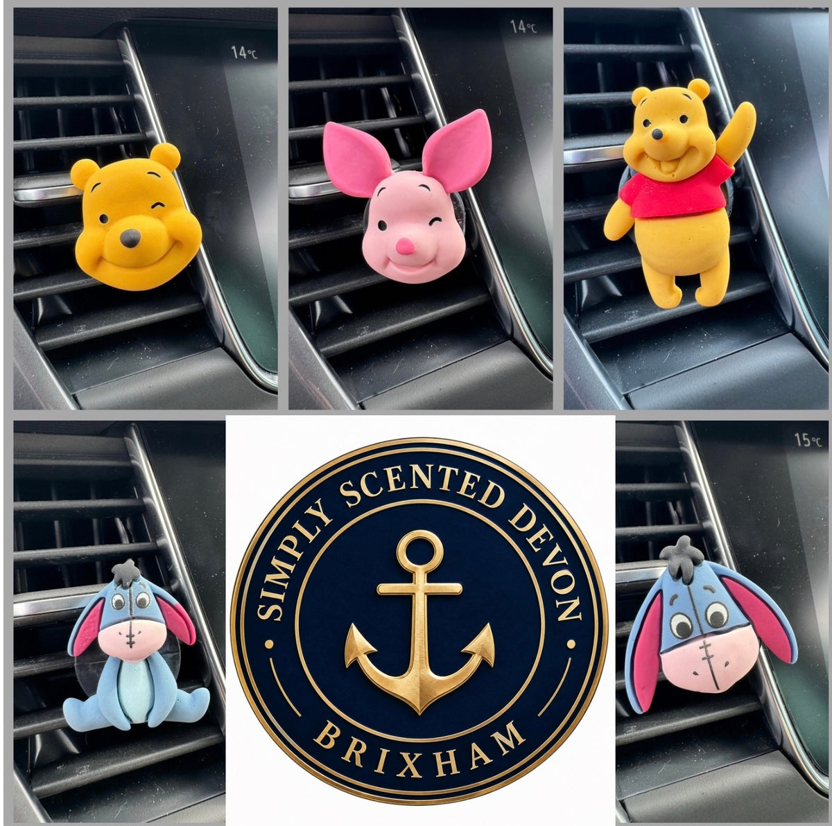 Disney Winnie the Pooh Character Car Air Freshener - Car Diffuser