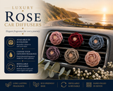 Rose Car Diffuser | Vented Flower Car Air Freshener