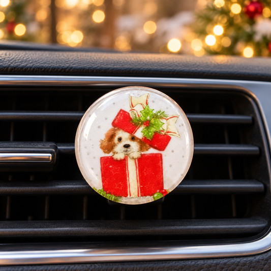 Christmas Car Diffuser - Christmas Puppy Air Freshener