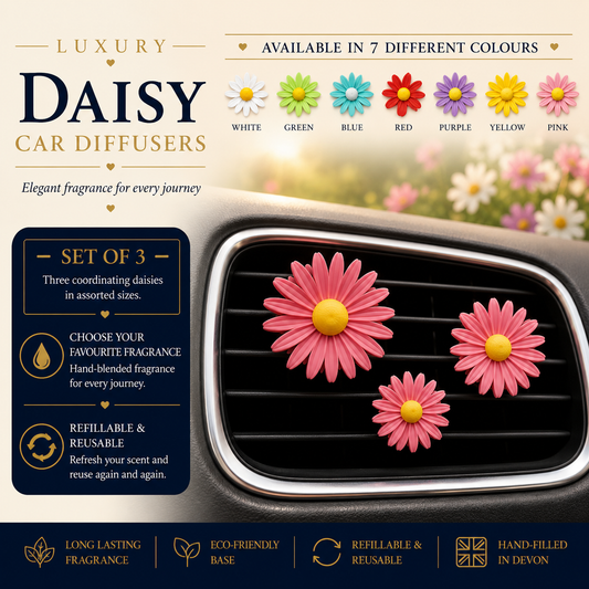 Pretty Daisy Car Air Freshener - Car Diffuser