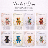 Flower Pocket Worry Bears - Pocket Bear Hug