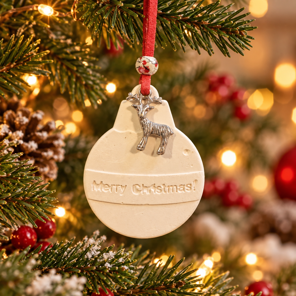 Christmas Hanging Aroma Stone - Merry Christmas Bauble