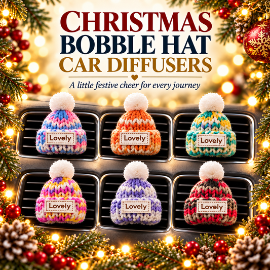 Christmas Bobble Hat Car Diffuser - Christmas Hat Car Freshener