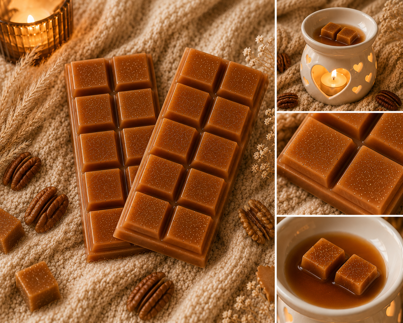 Cashmere & Caramel Wax Melt Snap Bar
