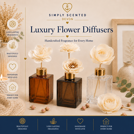 Natural Sola Wood Diffuser Flowers Only