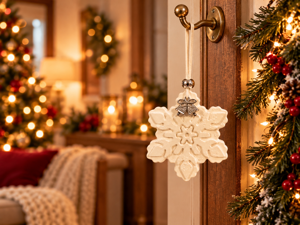 Christmas Hanging Aroma Stone - Snowflake