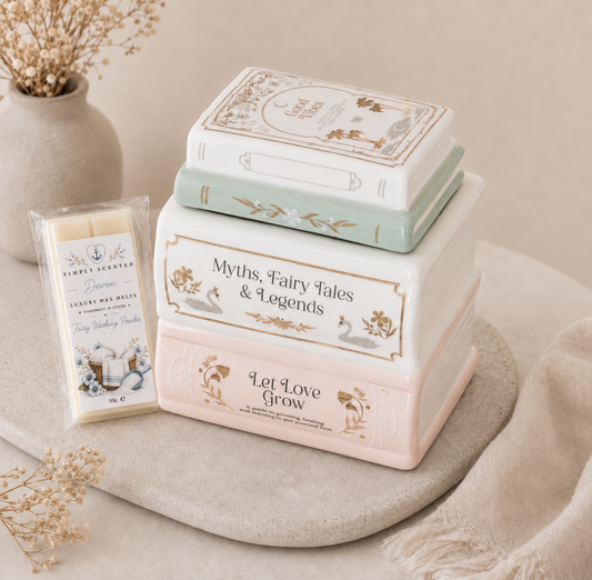 Book Stack Wax Burner
