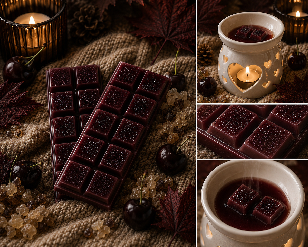 Black Cherry & Frankincense Wax Melt Snap Bar