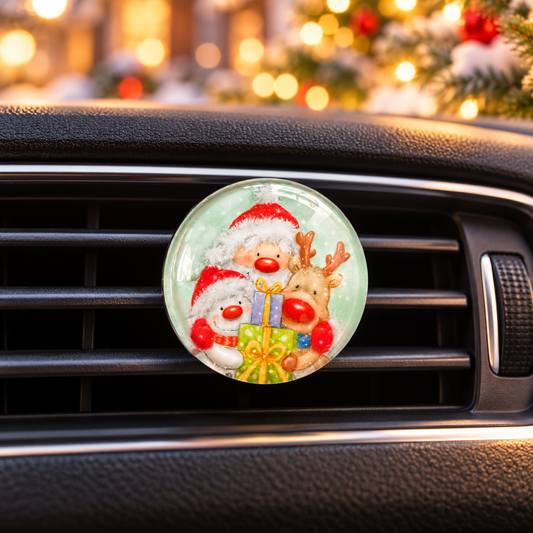 Christmas Car Diffuser - Santa & Friends Air Freshener