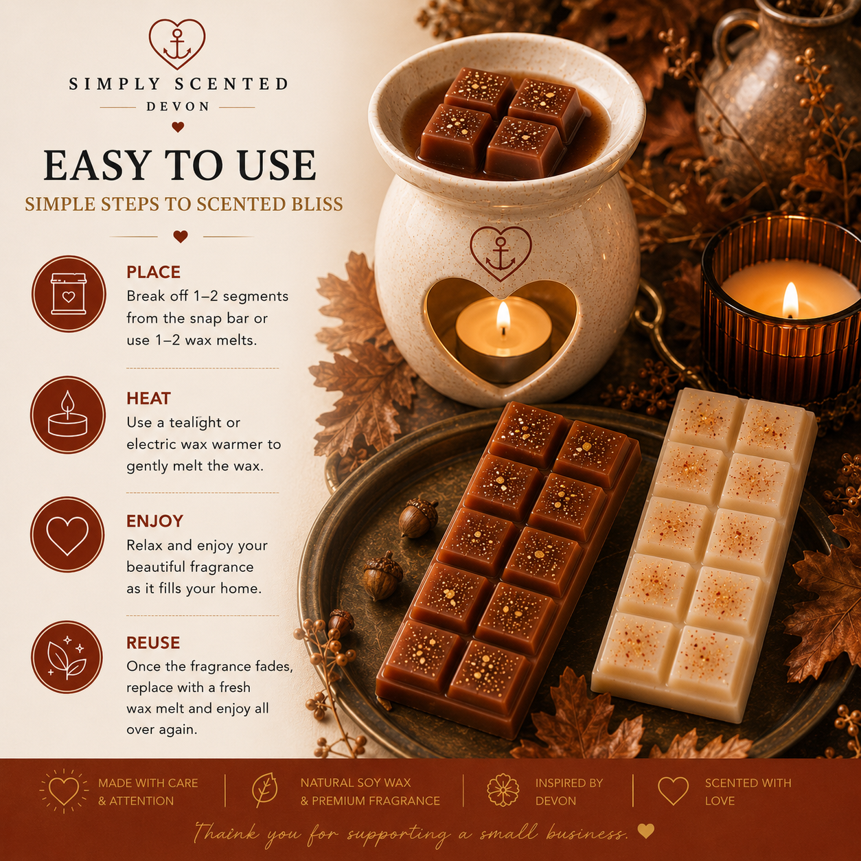 Autumn Twilight Wax Melt Snap Bar