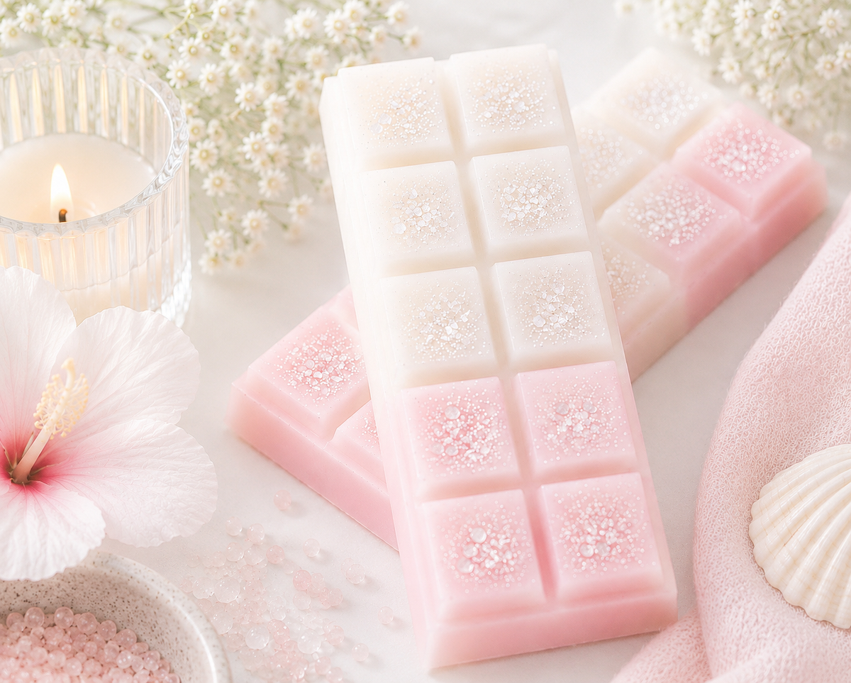White Lily & Rose Wax Melt Snap Bar