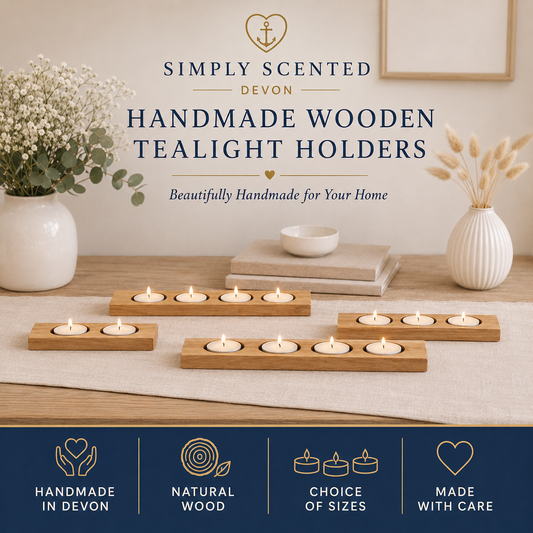 Handmade Oak Tea Light Holders