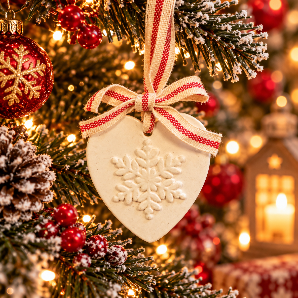Christmas Hanging Aroma Stone - Snowflake