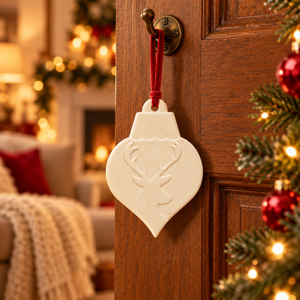 Christmas Hanging Aroma Stone - Stag