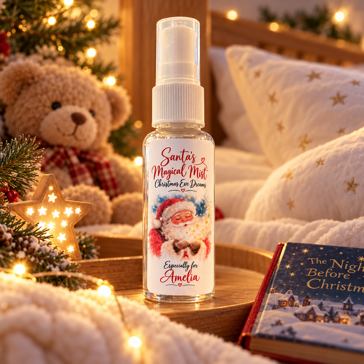 Santa’s Magical Mist — Personalised Christmas Eve Pillow Mist