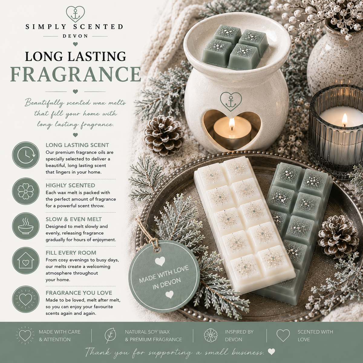 Starry Winter Nights Wax Melt Snap Bar