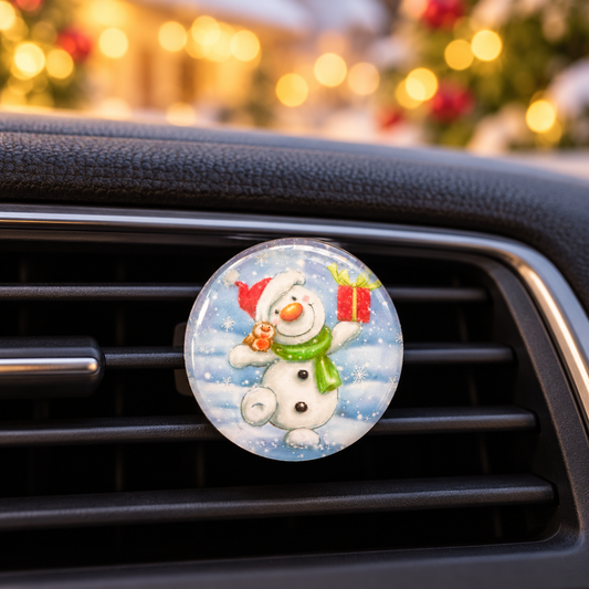Christmas Car Diffuser - Snowman Air Freshener