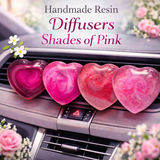 Handmade Shades of Pink Resin Car Air Freshener - Car Diffuser