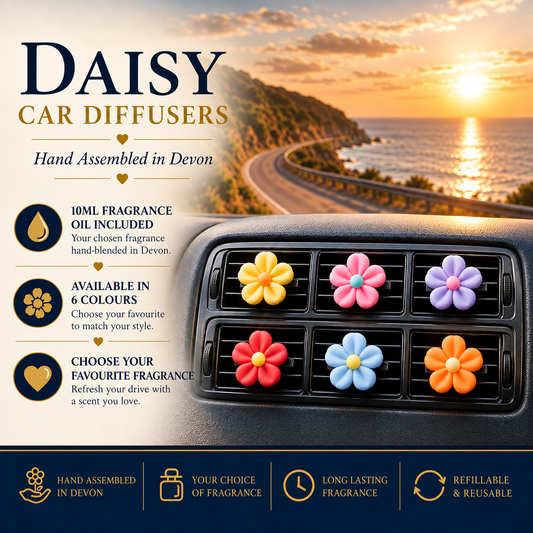 Daisy Car Air Freshener - Vented Diffuser