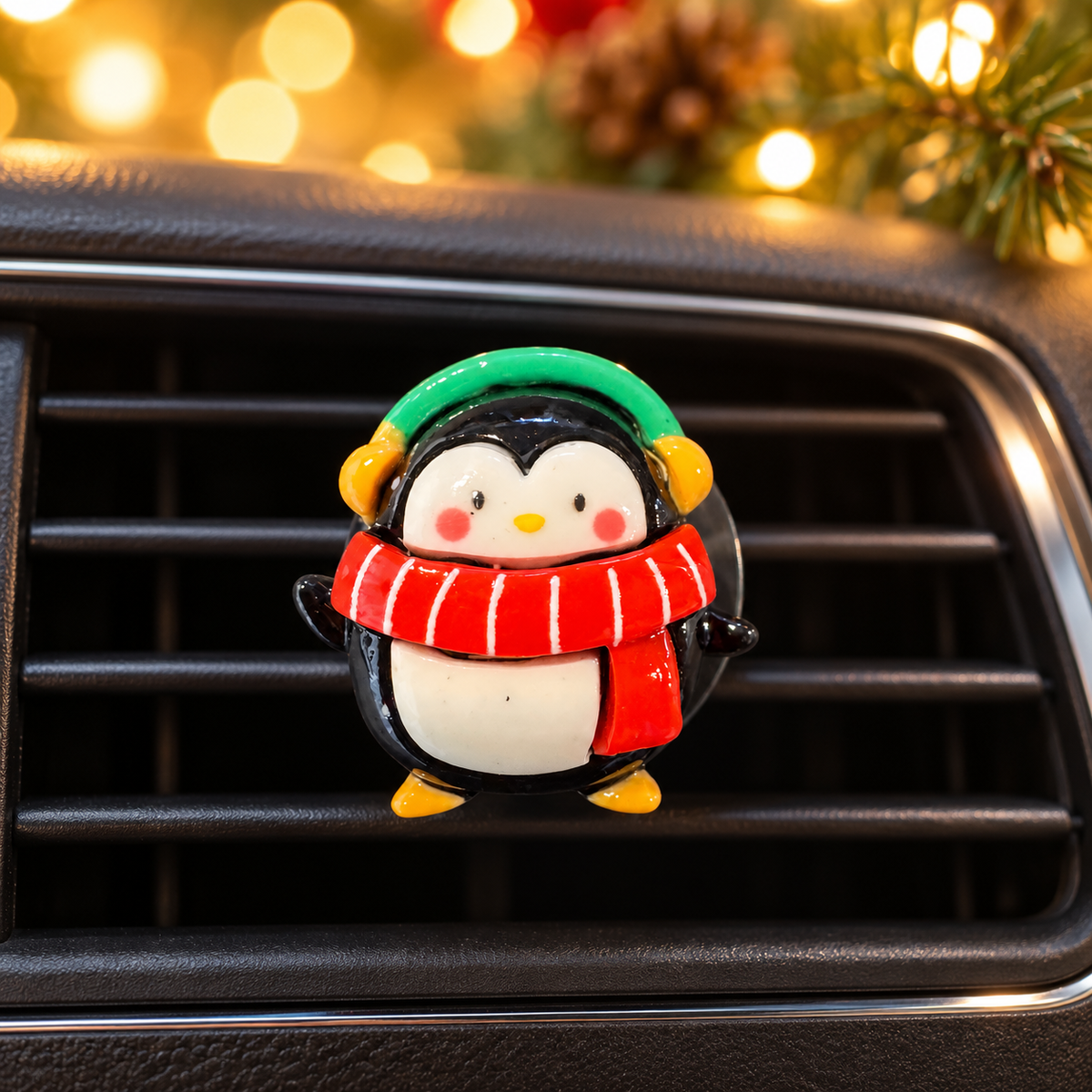 Christmas Car Diffuser - Penguin Air Freshener