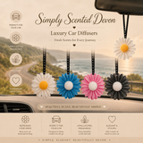 Colourfull Handmade Hanging Aroma Stone Daisy Car Air Fresheners