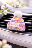 Funky Bobble Hat Car Air Freshener - Car Diffuser