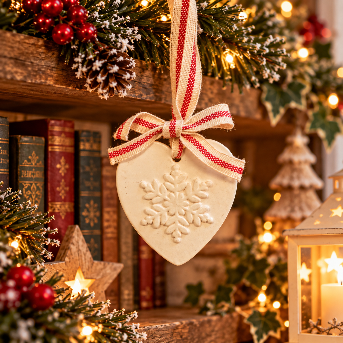 Christmas Hanging Aroma Stone - Snowflake