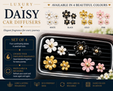 Set of 4 Daisy Car Air Fresheners - Car Diffusers