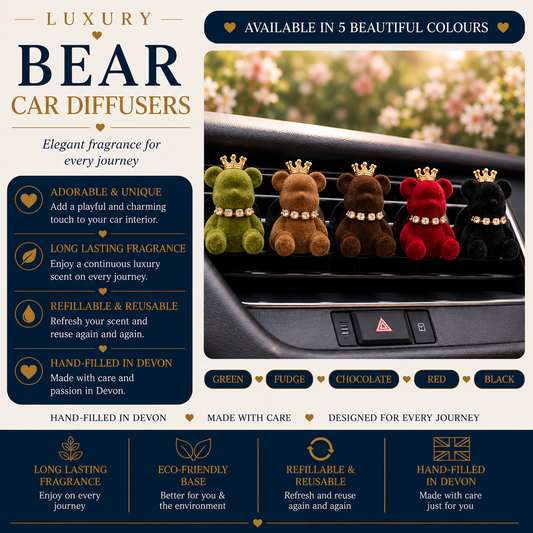 Teddy Bear Car Air Freshener - Car Diffuser