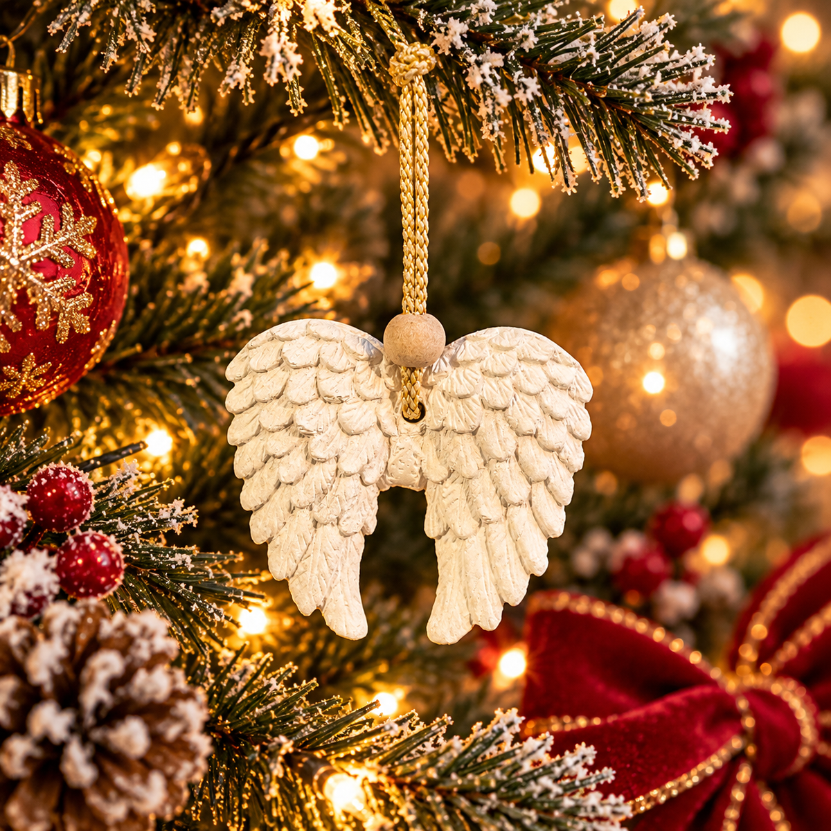 Christmas Hanging Aroma Stone - Angel Wings