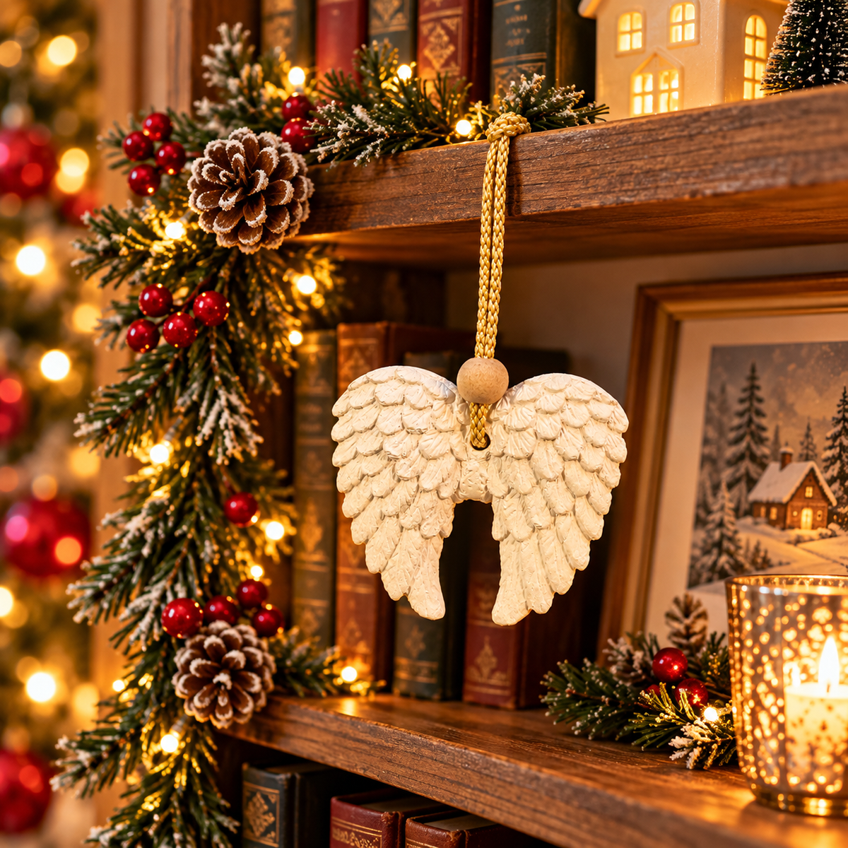 Christmas Hanging Aroma Stone - Angel Wings