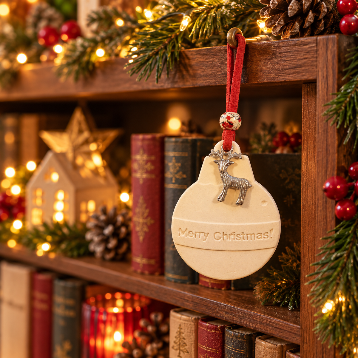 Christmas Hanging Aroma Stone - Merry Christmas Bauble
