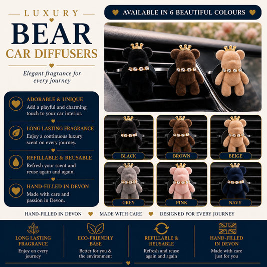 Teddy Bear Car Air Freshener - Car Diffuser