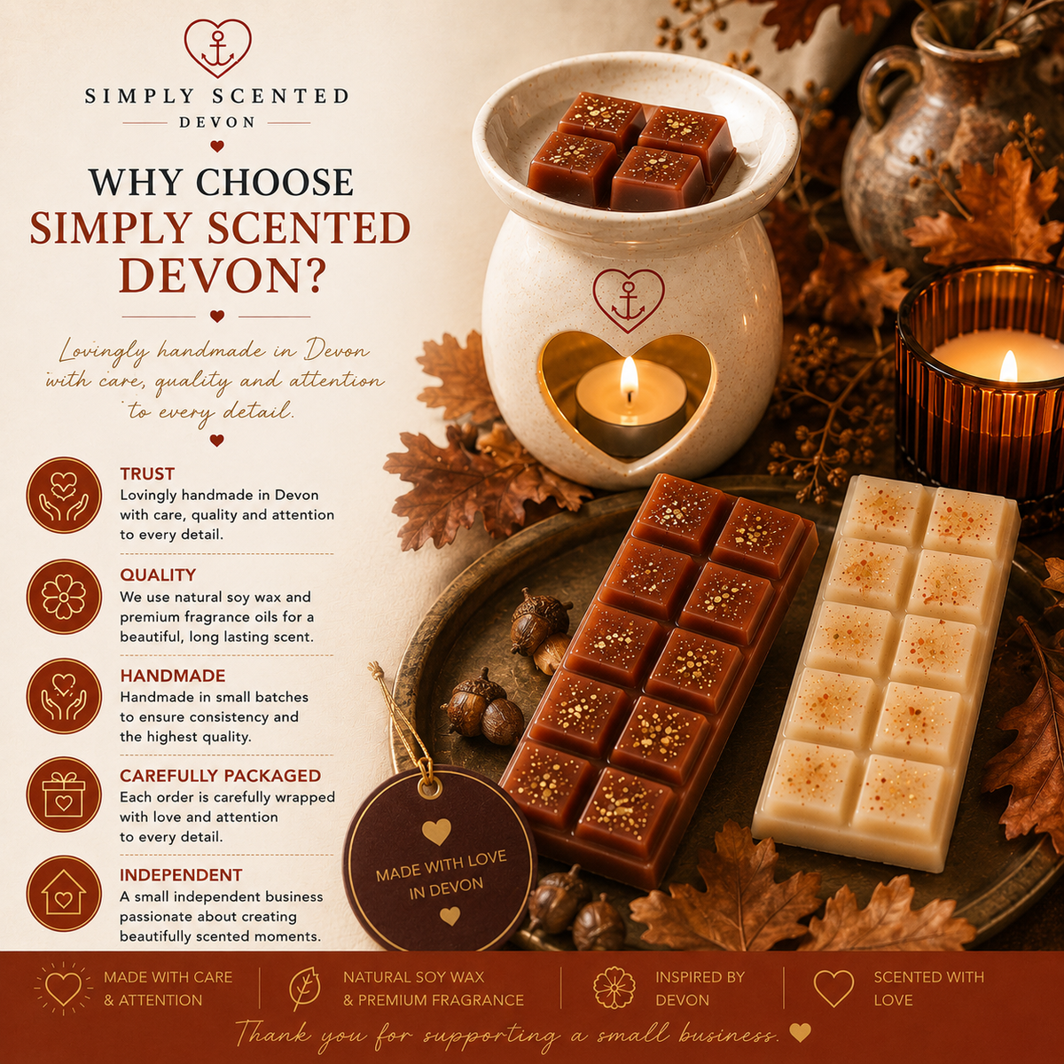 Autumn Twilight Wax Melt Snap Bar