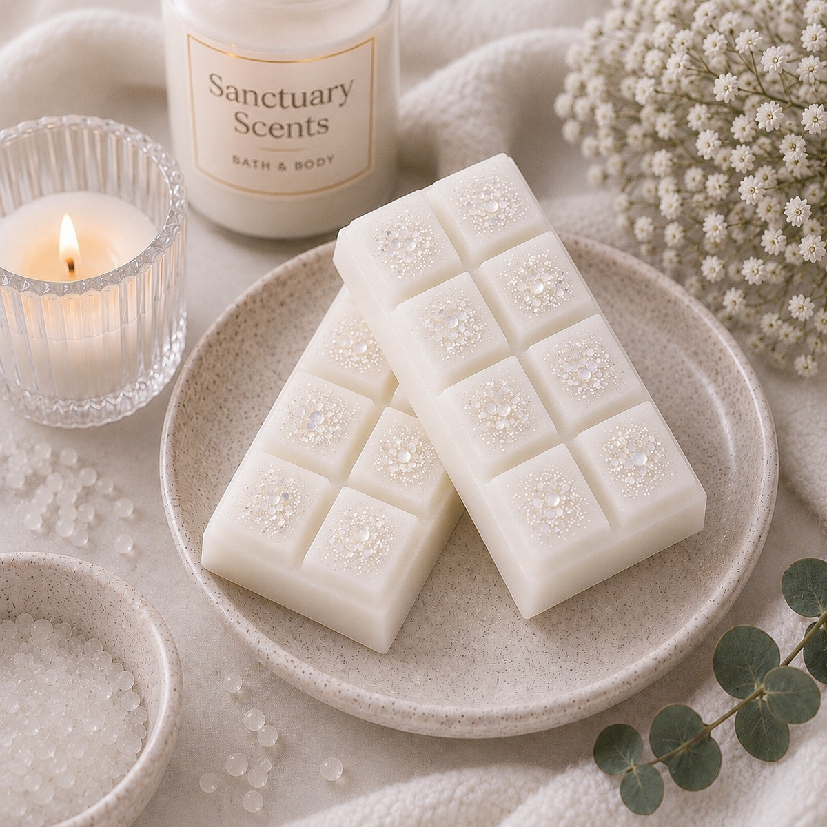 Soft Cotton Wax Melt Snap Bar