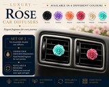 Resin Rose Car Air Freshener - Car Diffuser