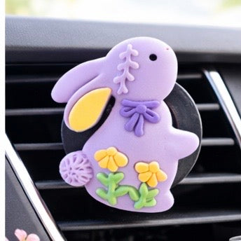Cute Resin Rabbit Novelty Car Air Freshener - Car Diffuser