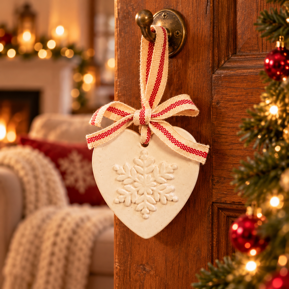 Christmas Hanging Aroma Stone - Snowflake