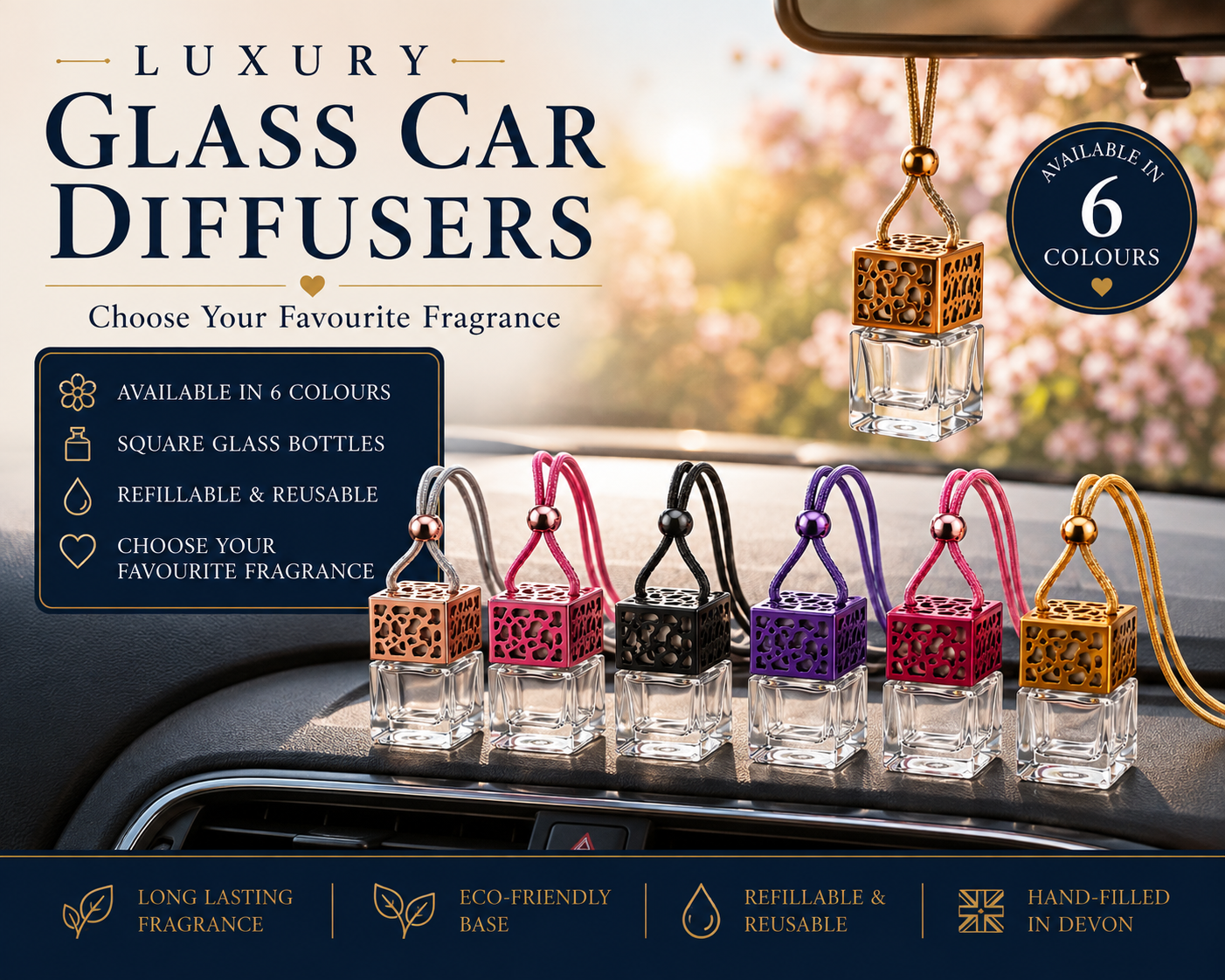 Luxury Hanging Car Air Fresheners - Car Diffusers