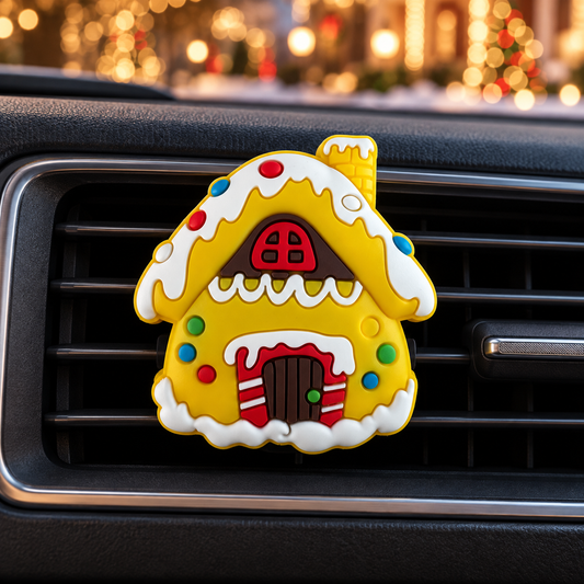 Christmas Car Diffuser - Festive Gingerbread House Air Fresheners