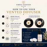 Rose Car Diffuser | Vented Flower Car Air Freshener