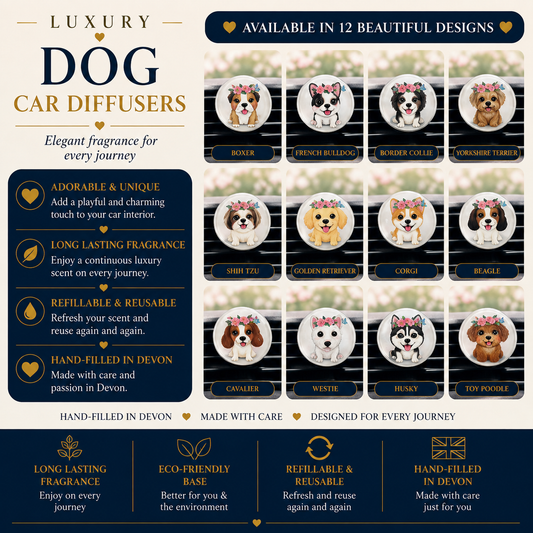 Cute Dog Car Air Freshener - Car Diffuser