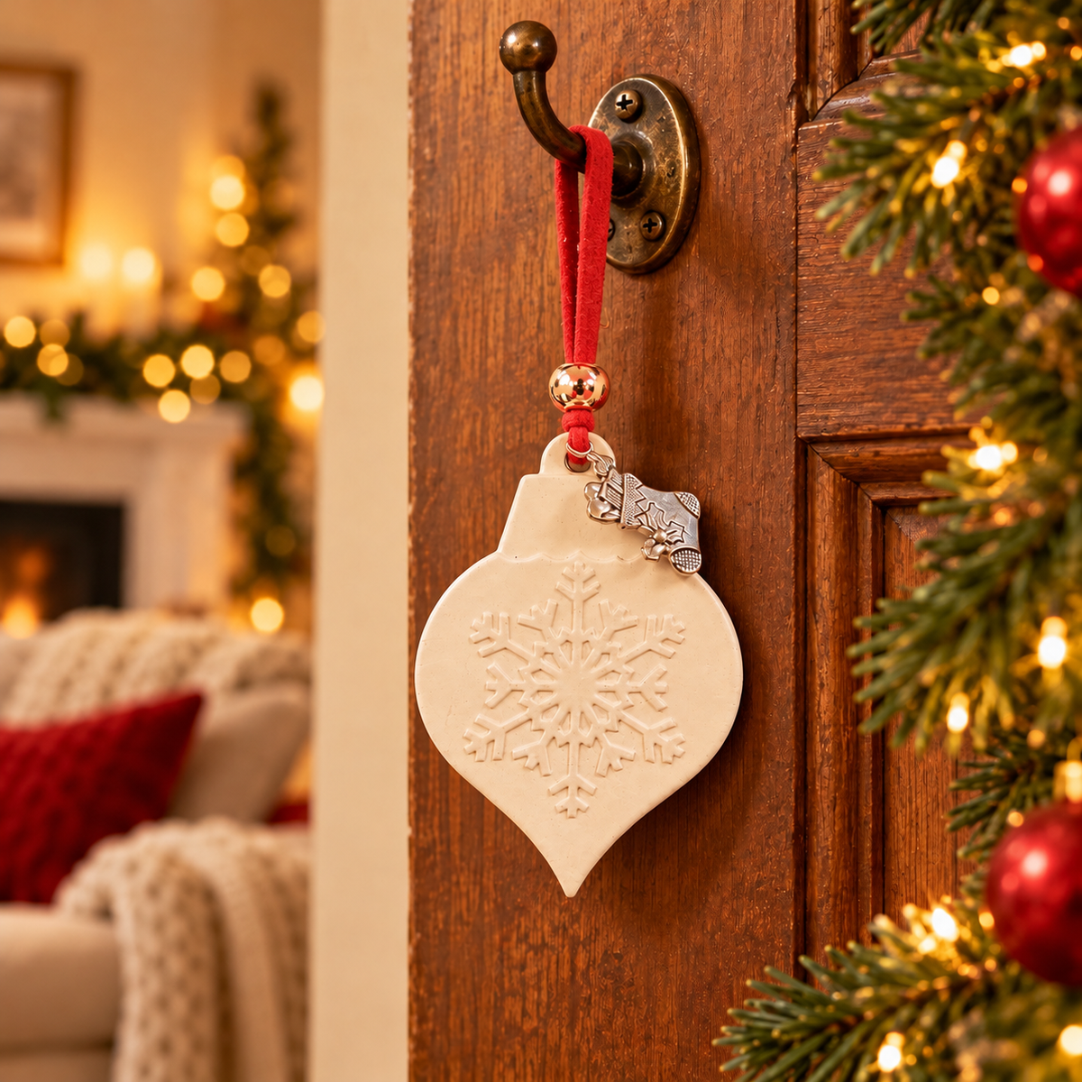 Christmas Hanging Aroma Stone - Snowflake