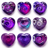 Handmade Shades of Purple Resin Car Air Freshener - Car Diffuser