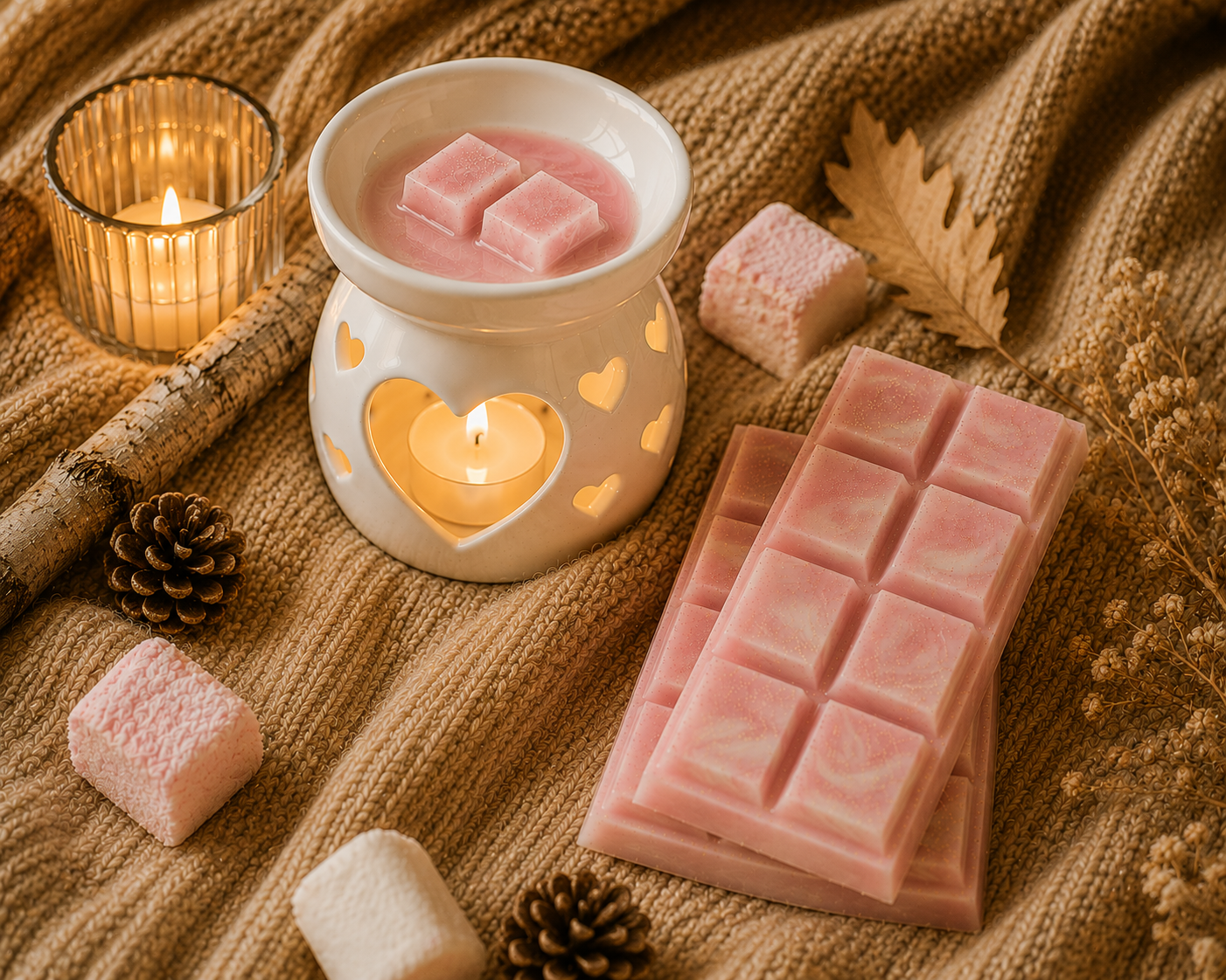 Toasted Marshmallow Wax Melt Snap Bar