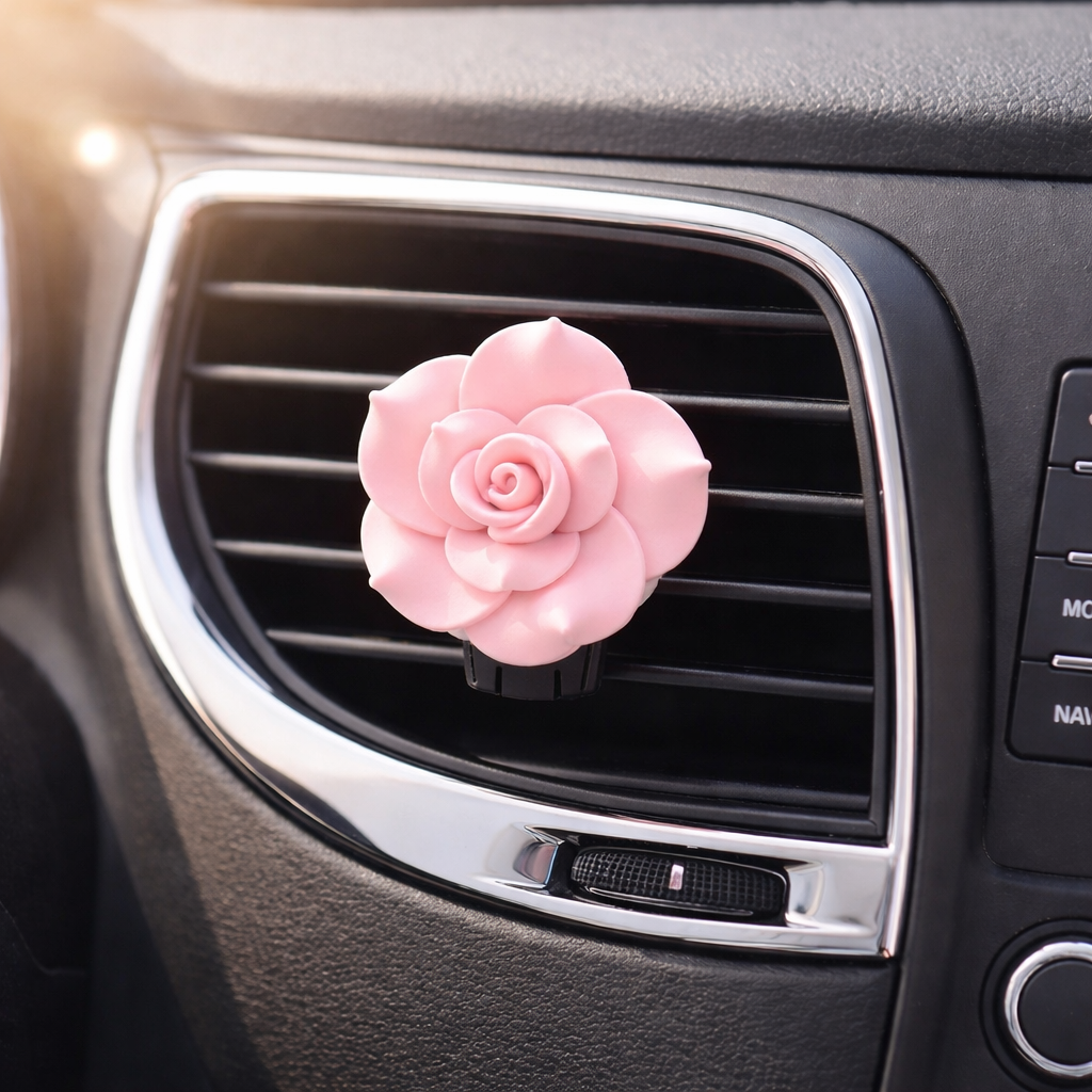 Rose Car Air Freshener - Car Diffuser