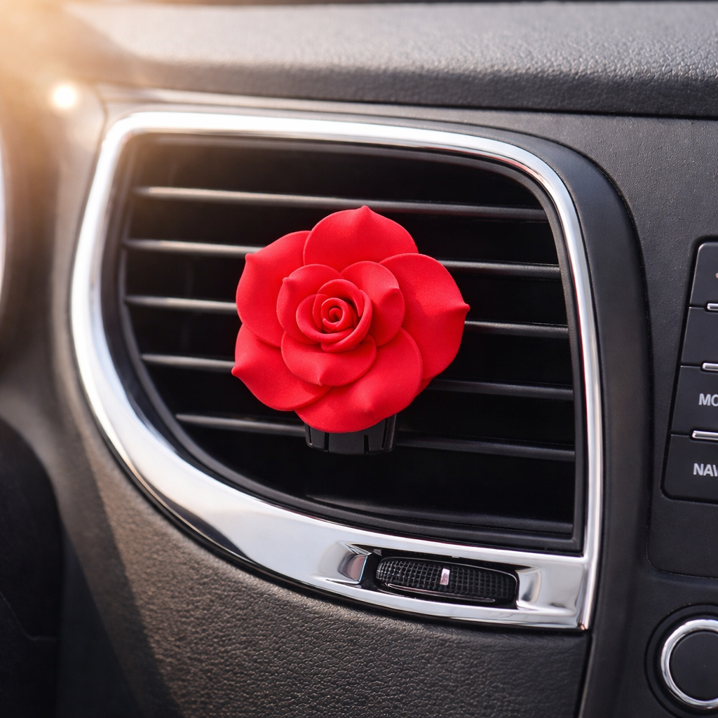 Rose Car Air Freshener - Car Diffuser