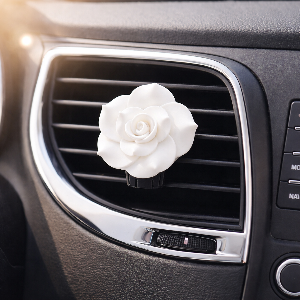 Rose Car Air Freshener - Car Diffuser