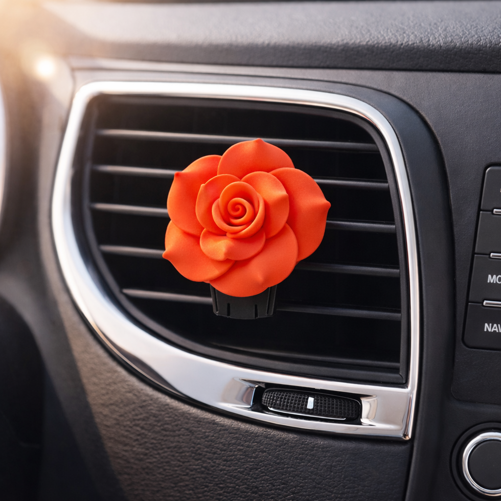 Rose Car Air Freshener - Car Diffuser
